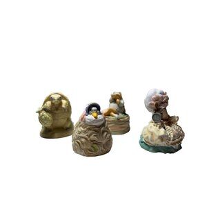 Lenox 1996 Beatrix Potter Thimble figurines, miniatures, Turtle goose frog and m